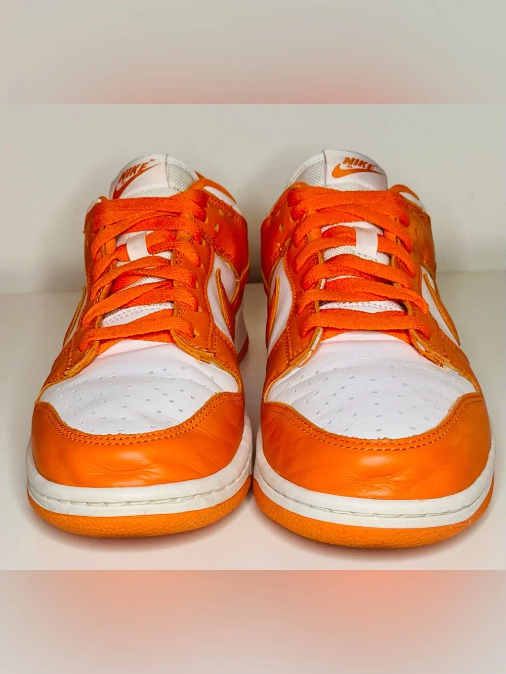 Nike Dunk Low Orange White Sneakers